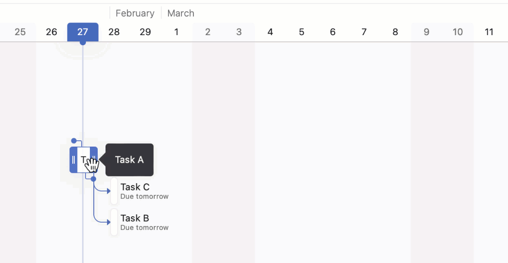 Asana does not support schedule variation